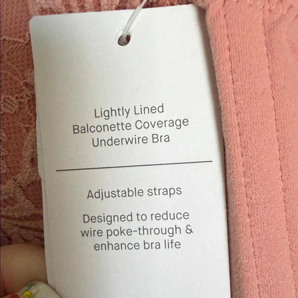 Auden Dusty Rose Lace Underwire Bra - Picture 6 of 6